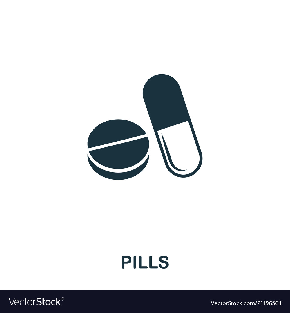 Pill icon line style design ui