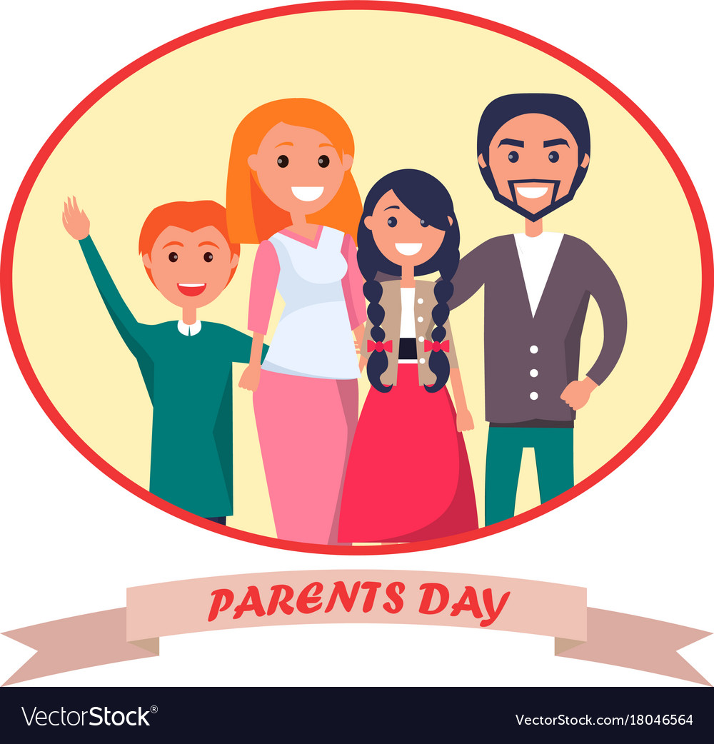 poster-devoted-to-parents-day-celebration-vector-image