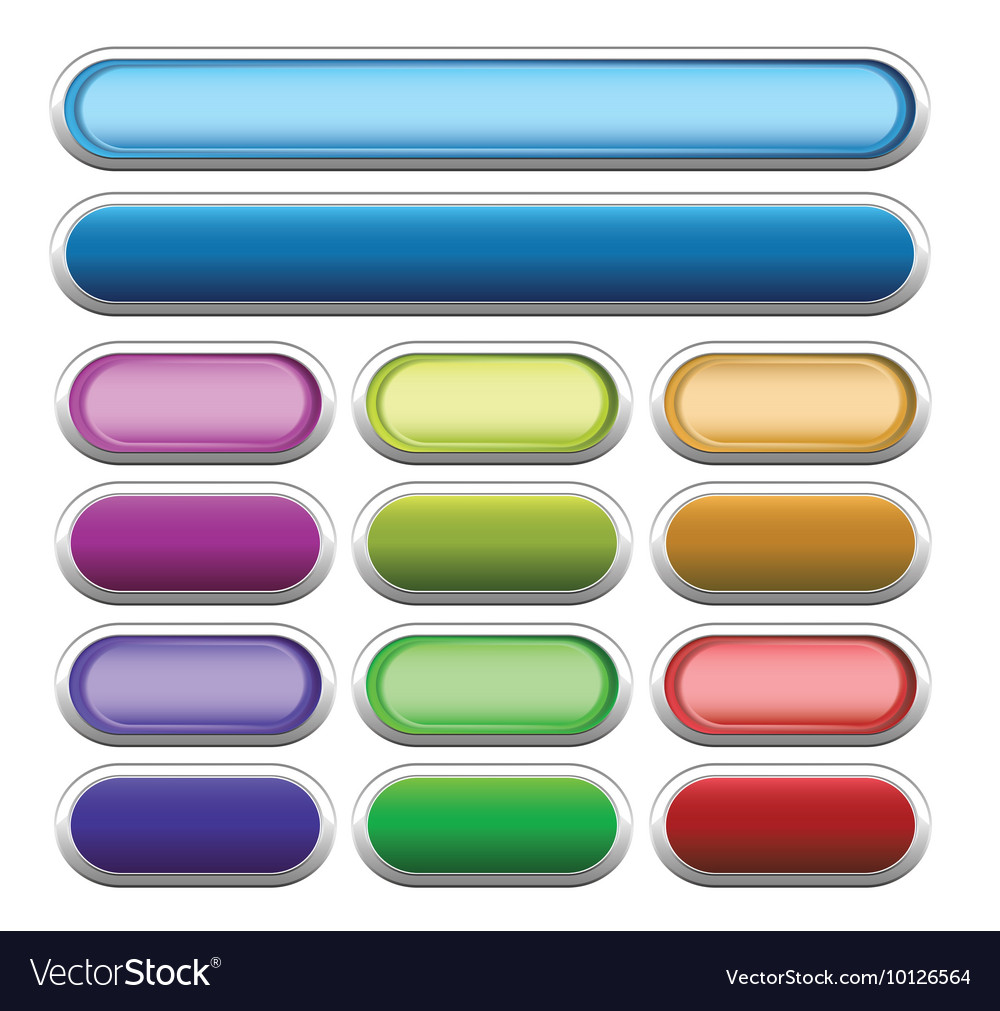 Set of glossy buttons
