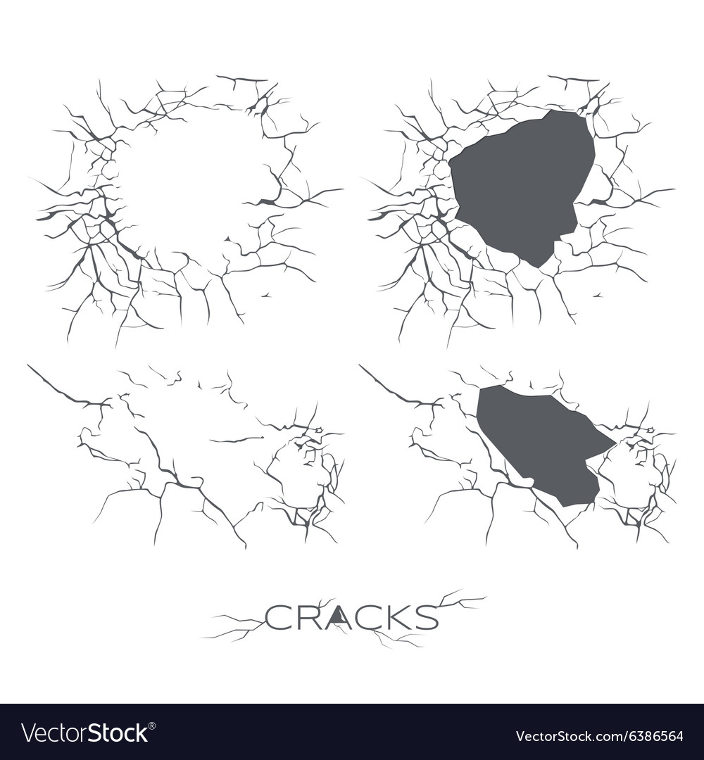 Set of the cracks