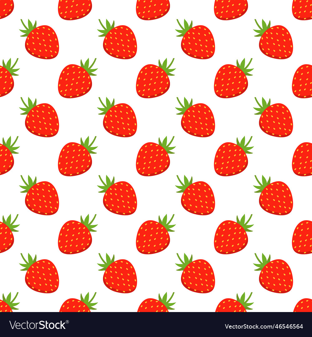 Strawberry seamless pattern background