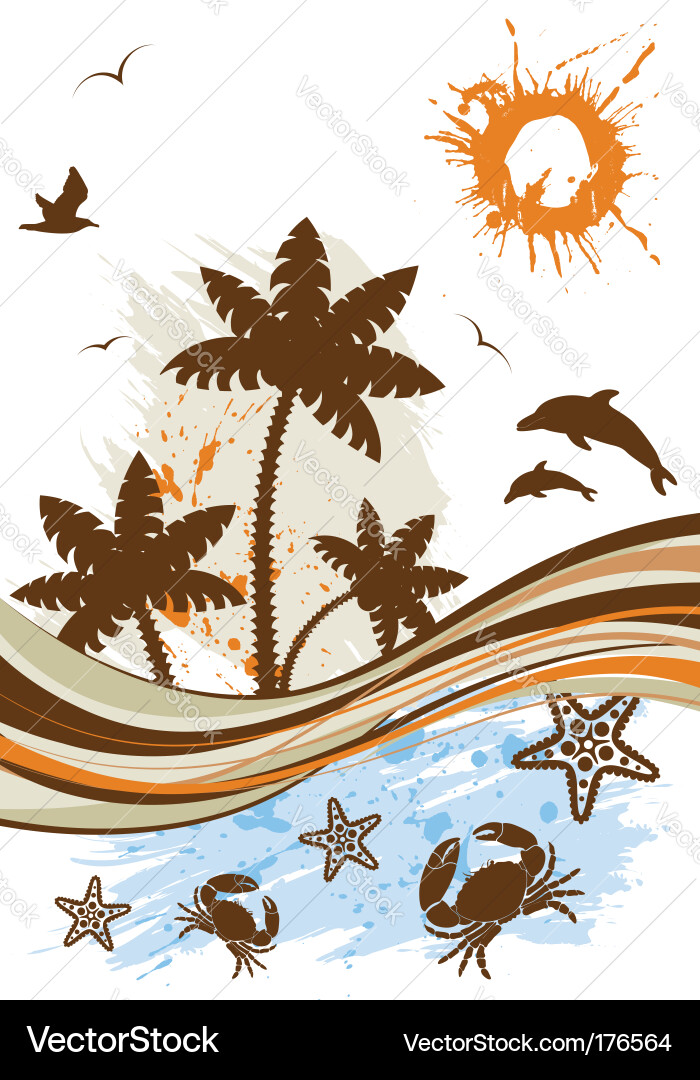 Summer background Royalty Free Vector Image - VectorStock