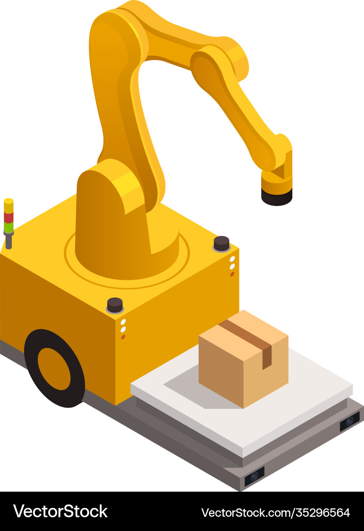 Warehouse isometric Royalty Free Vector Image - VectorStock
