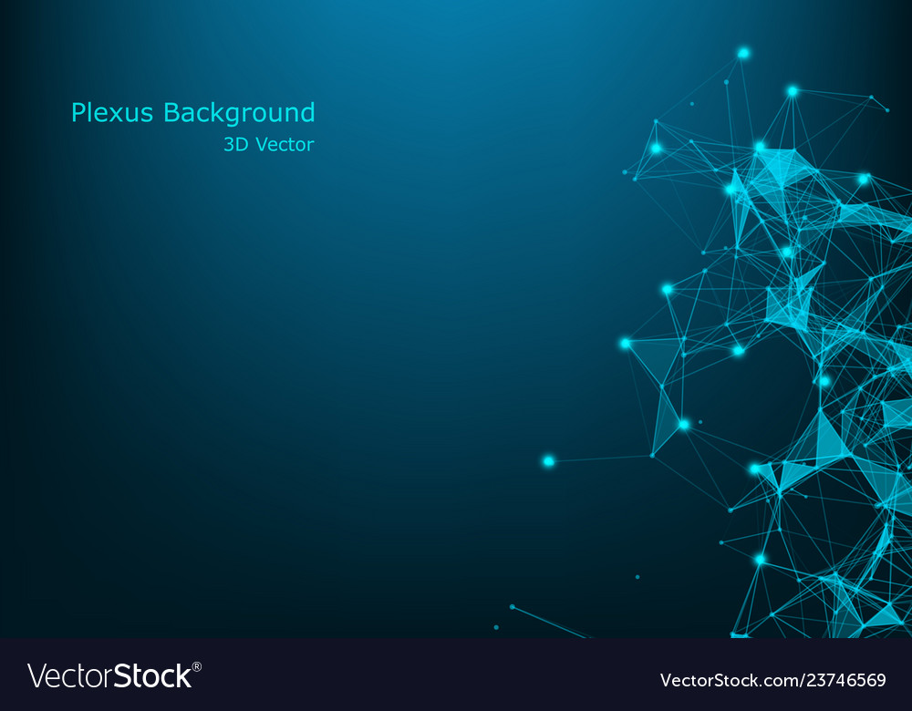 Abstrakter Hintergrund mit verbundenen Linien und Punkten vector image Abstrakter Hintergrund mit verbundenen Linien und Punkten