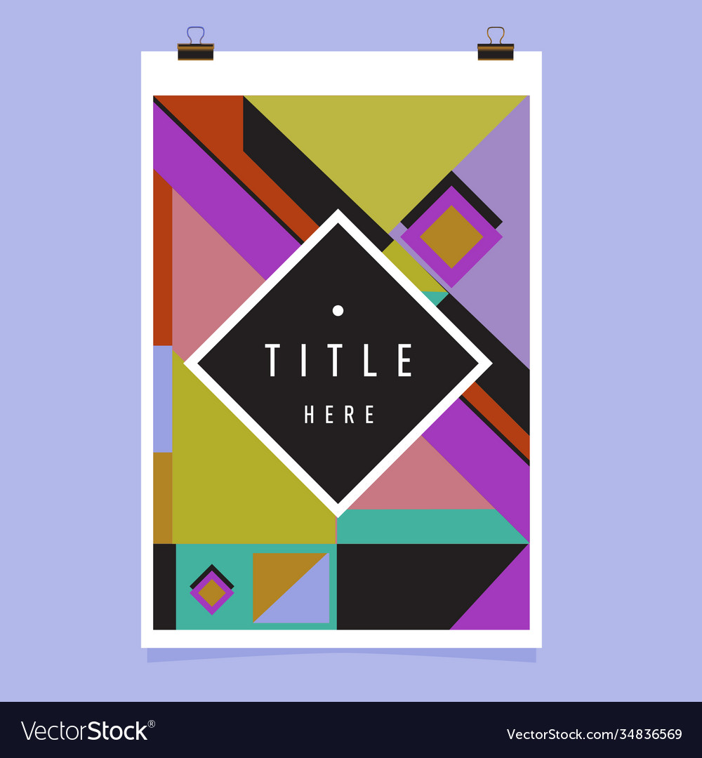 Abstract colorful geometric pattern background vector image Abstract colorful geometric pattern background
