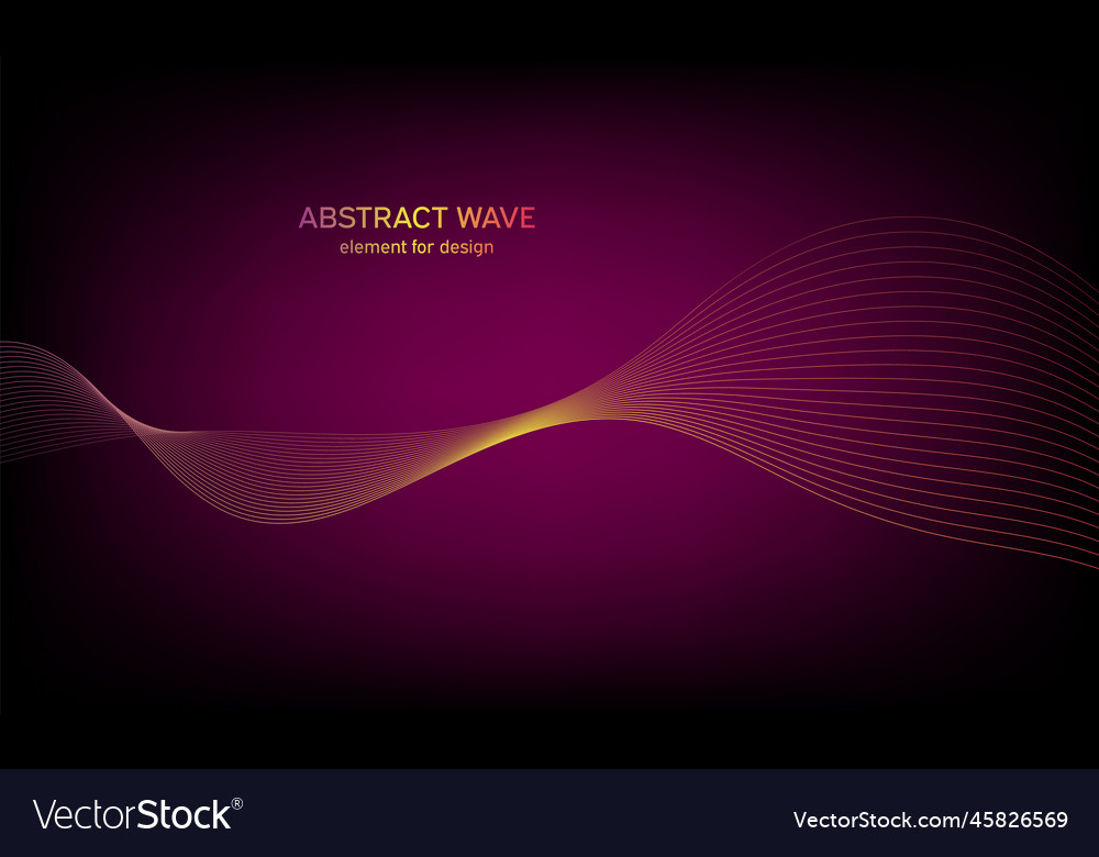 Abstract wave element for design digital vector image Abstract wave element for design digital
