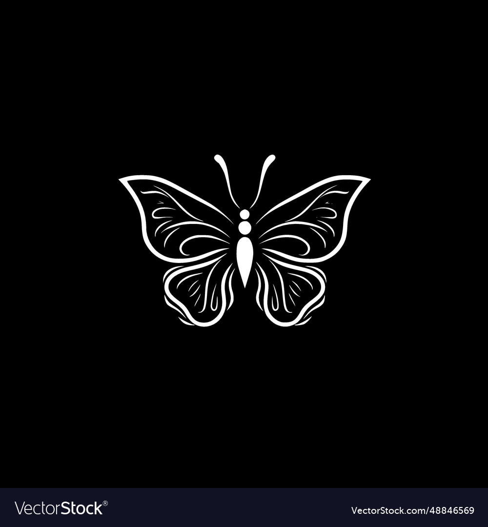 Butterfly - high quality logo ideal for t-shirt Vector Image