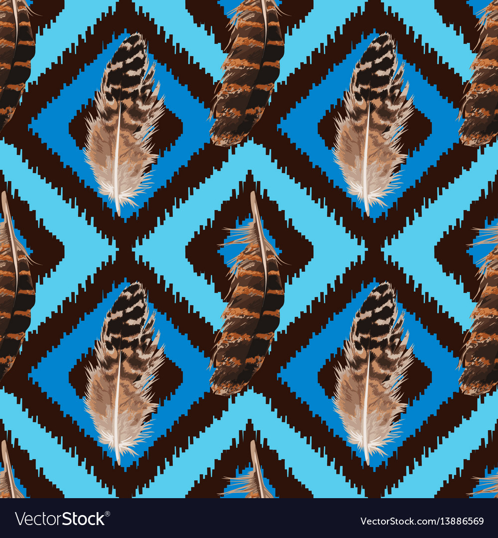 Feather seamless pattern