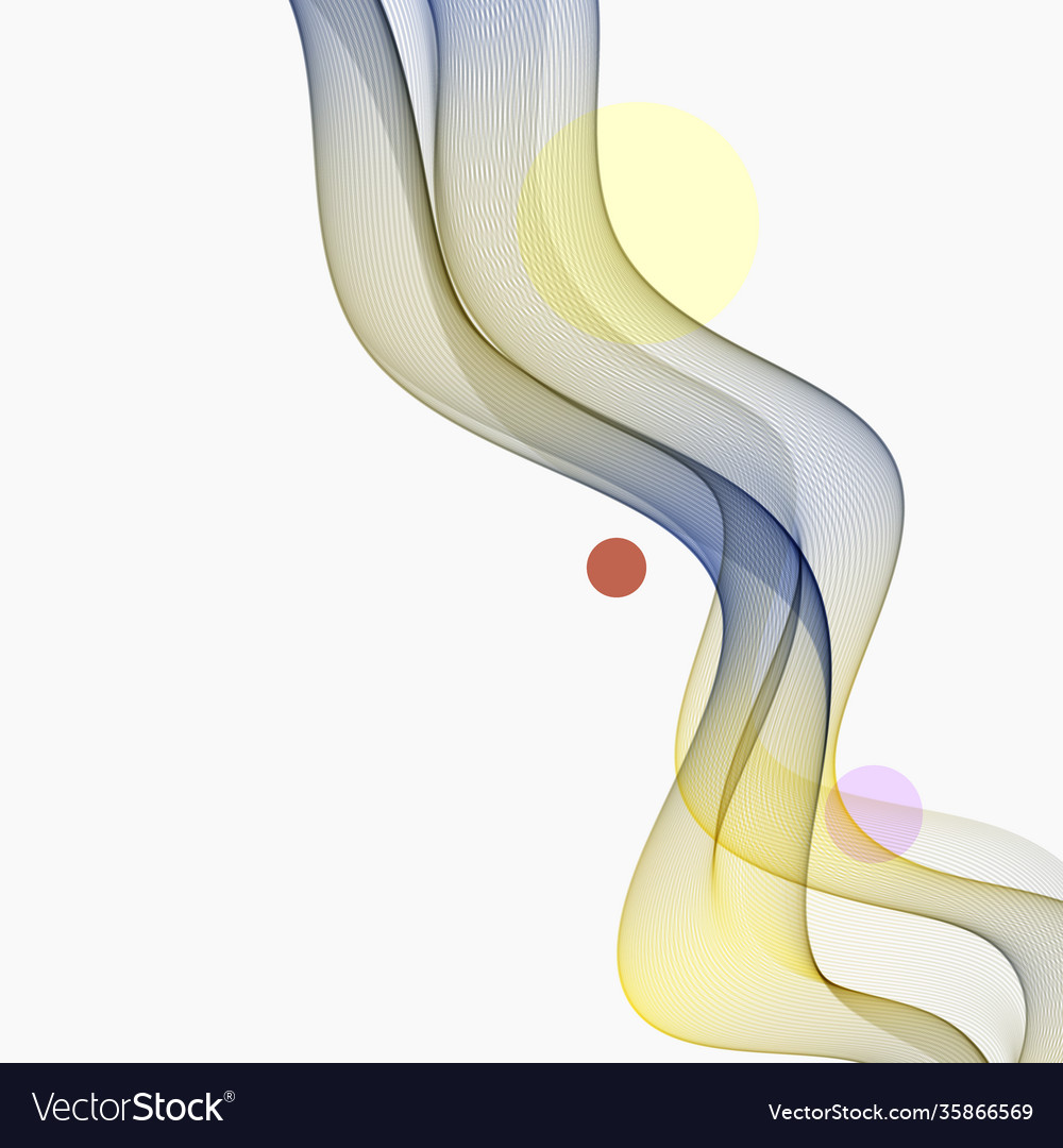Flow wave color spectrum abstract vector image Flow wave color spectrum abstract