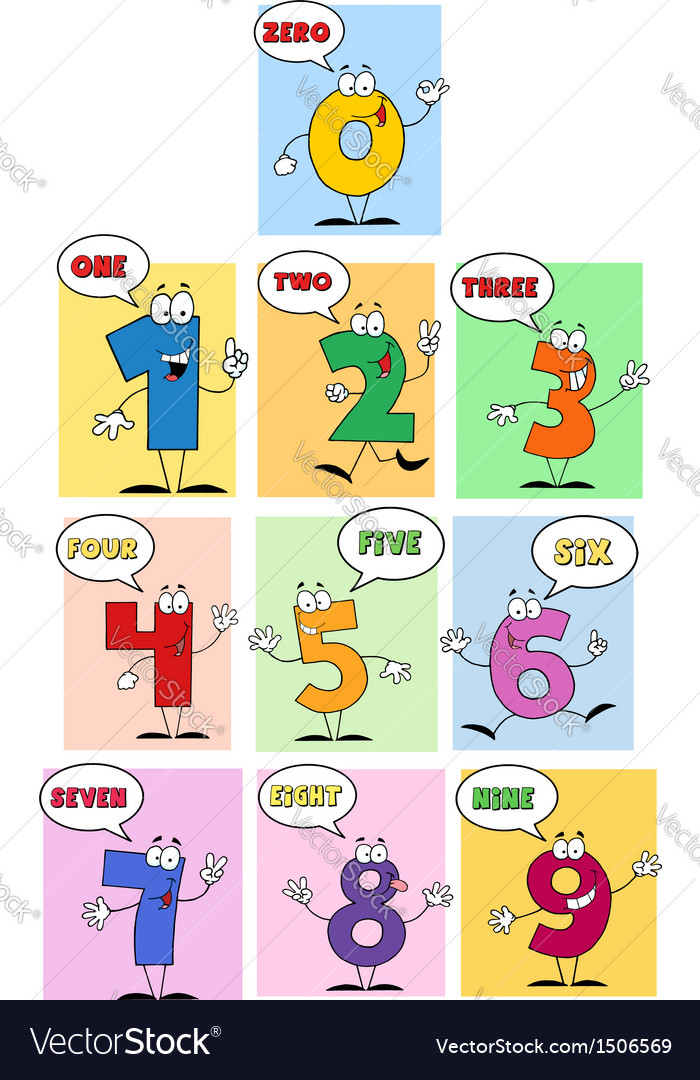 Funny friendly comics numbers-collection