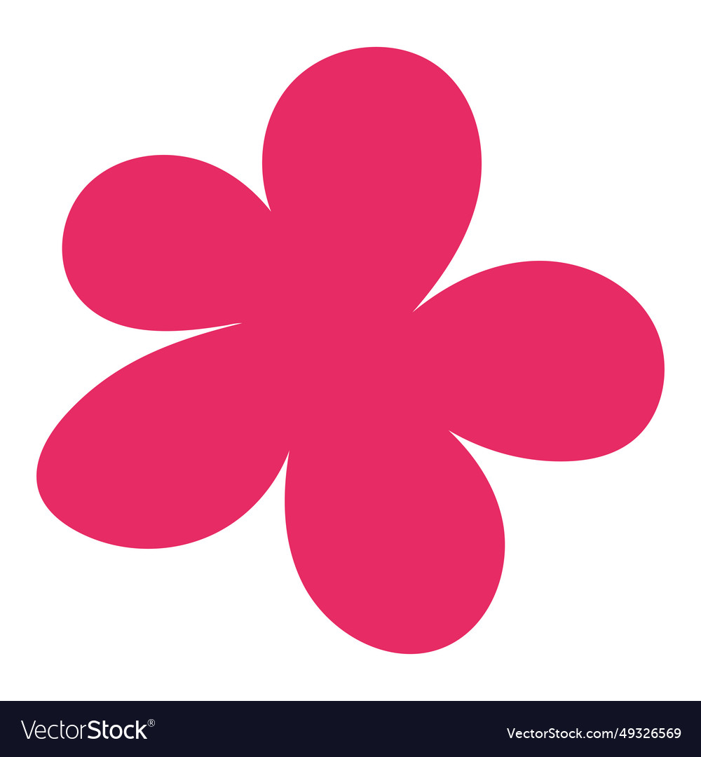 Isolated flower icon flat design Royalty Free Vector Image