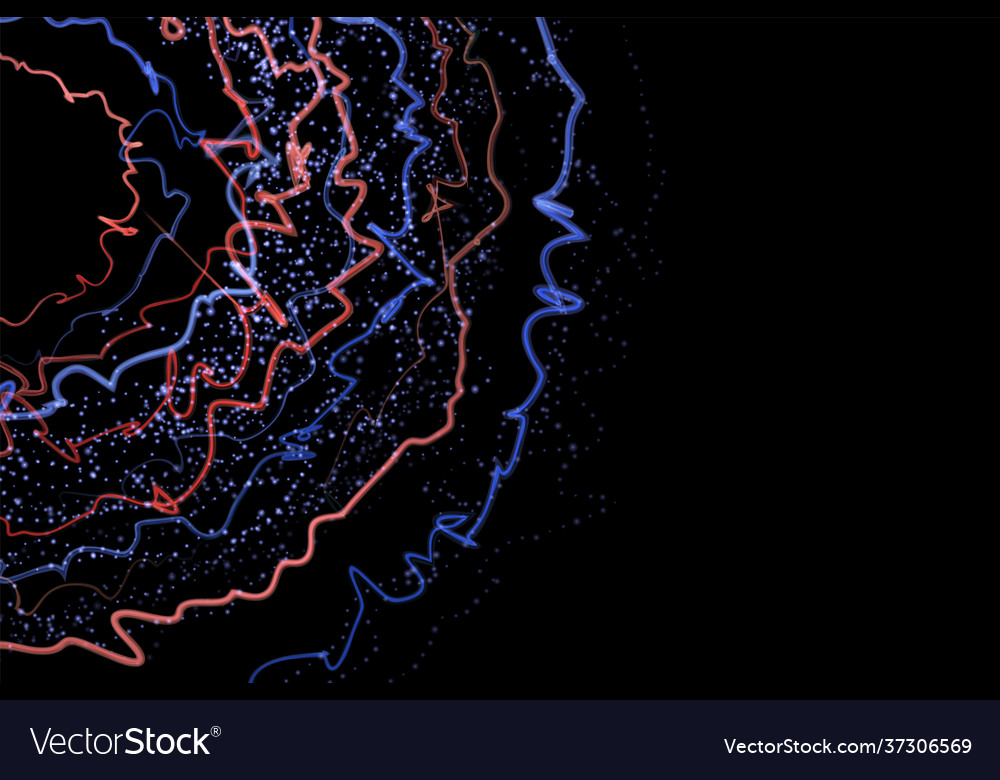 Lightning round abstract dark background vector image Lightning round abstract dark background