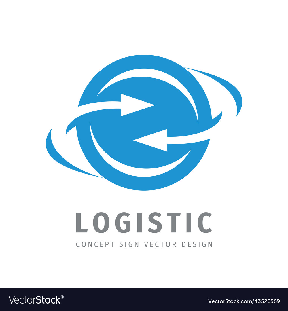 Logistisches Unternehmen - Konzept Business Logo Vorlage