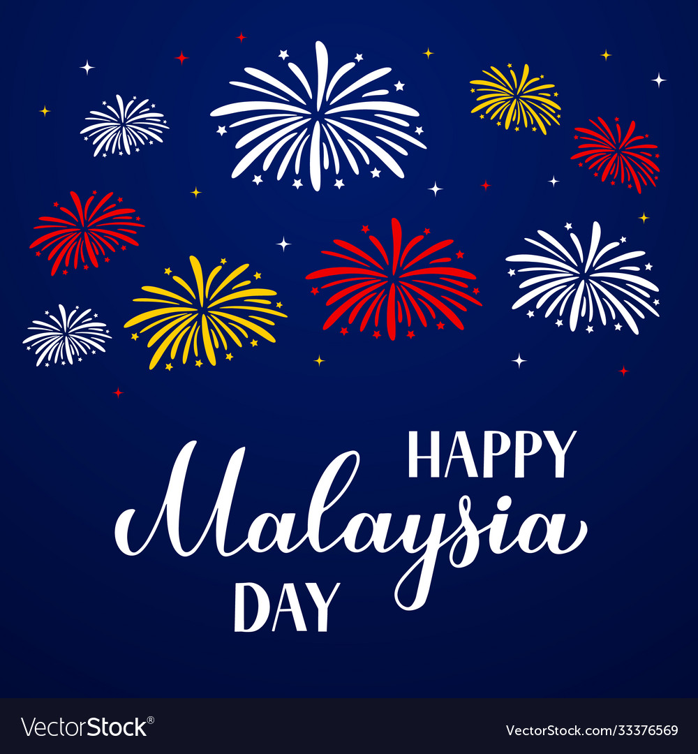 Malaysia Tag Banner Nationalfeiertag gefeiert