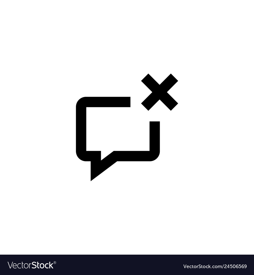 Message icon dialog sign vector image Message icon dialog sign