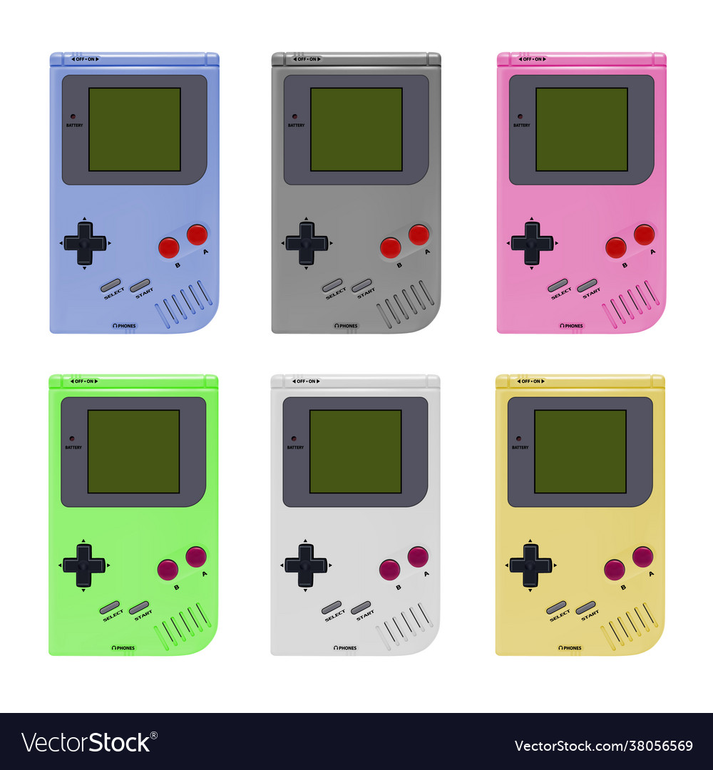 Portable game console Royalty Free Vector Image