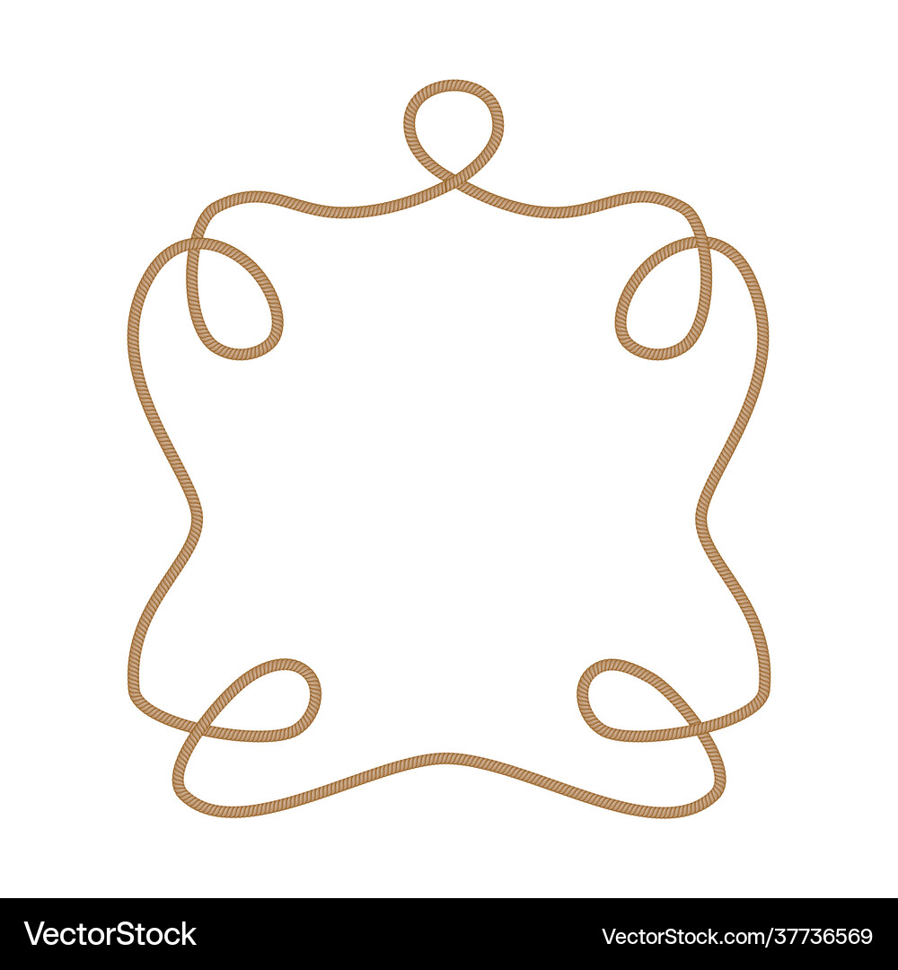 Ropeframe4 Royalty Free Vector Image - VectorStock