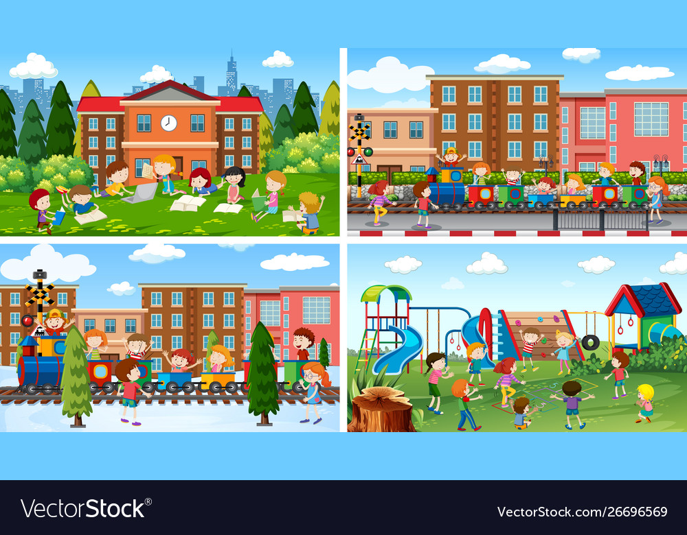 Set scenes in nature setting
