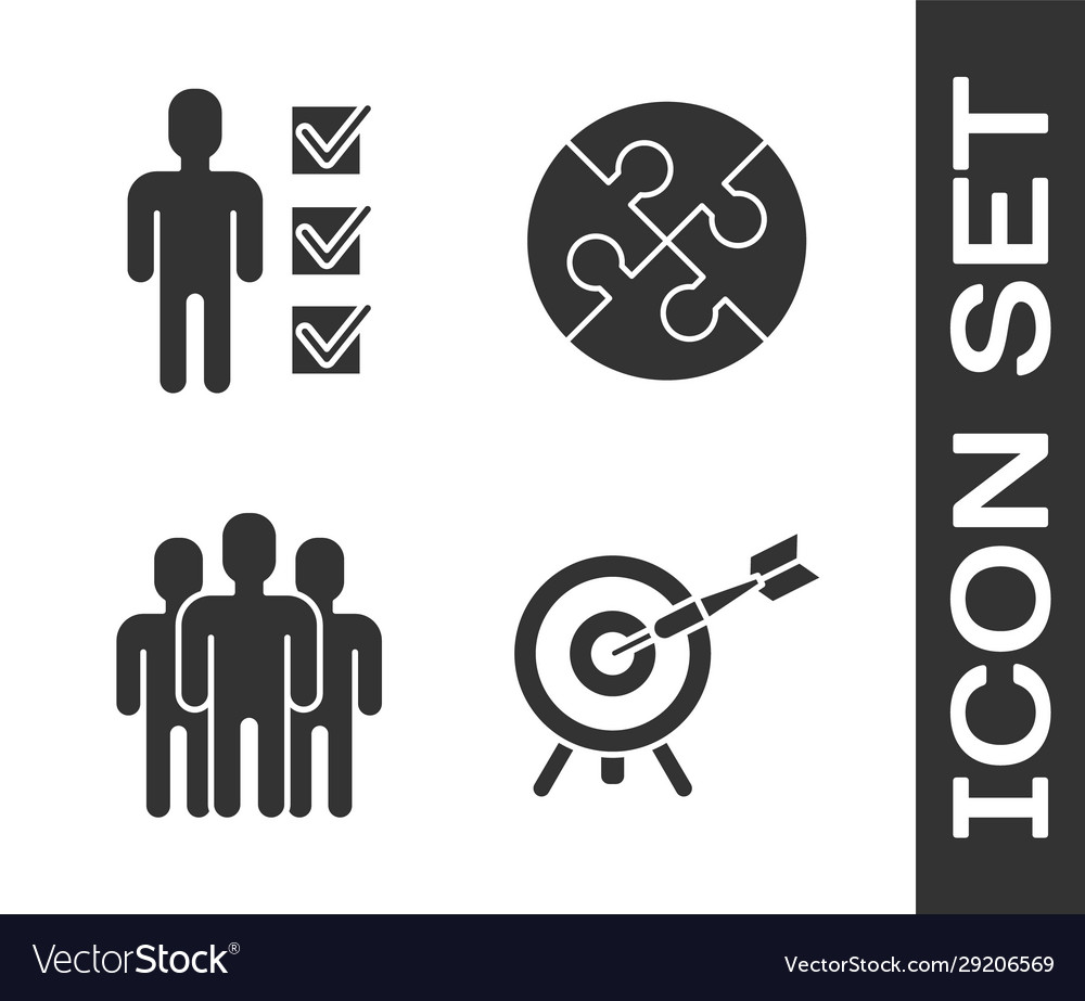 Set target with arrow user man in business