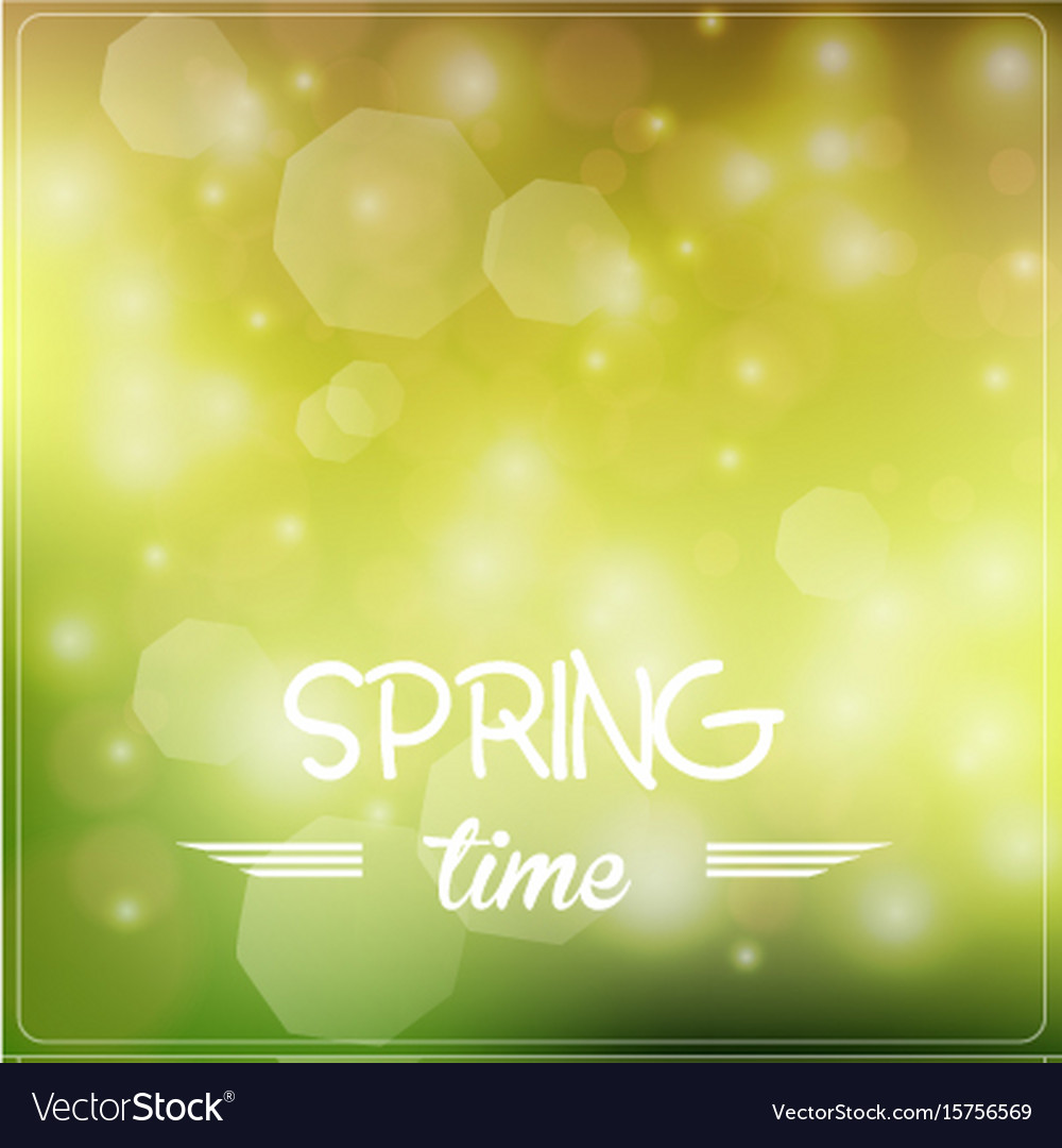 Spring bright bokeh background