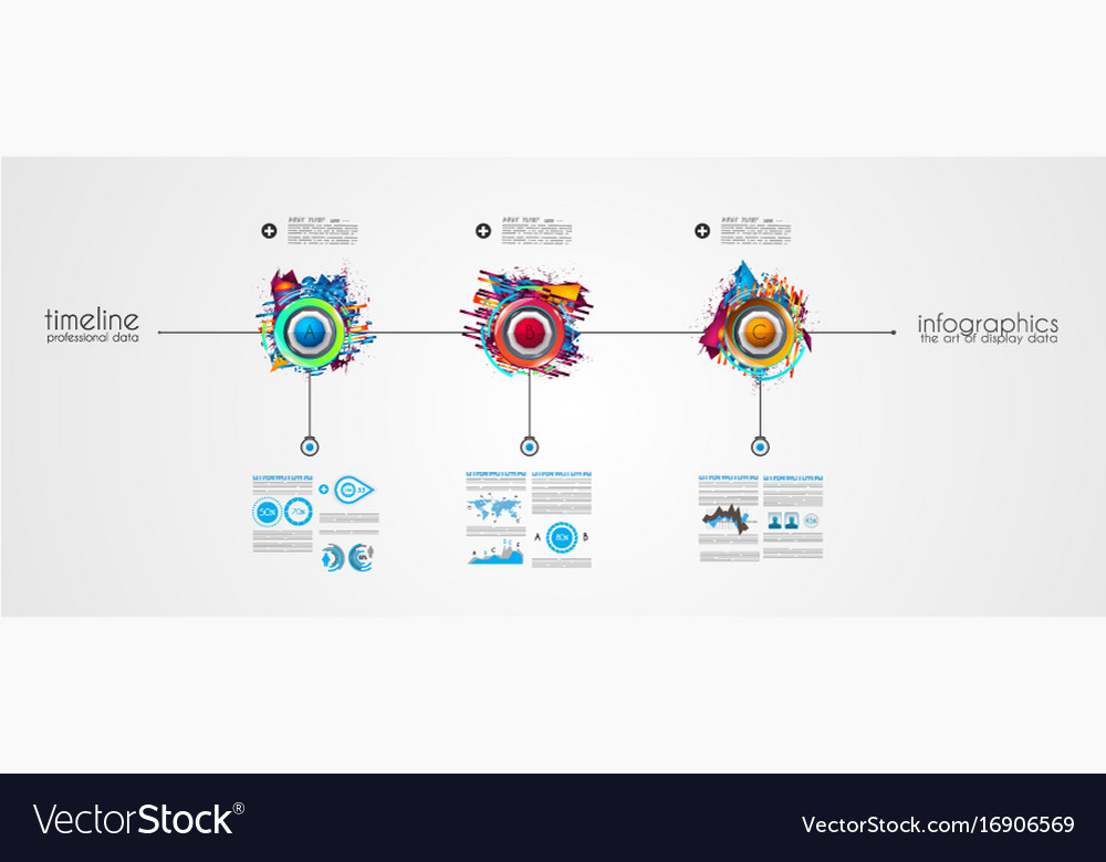 timeline template with glossy effect step numbers professional timeline template