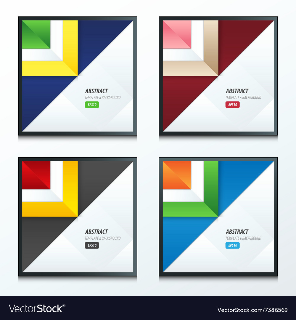 Triangle template set 4 item