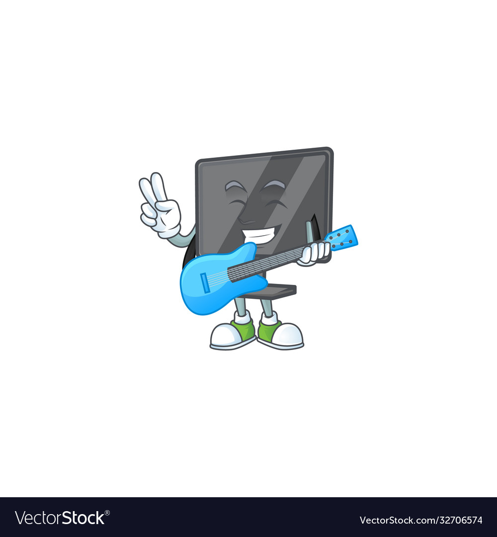 A cartoon character computer screen playing