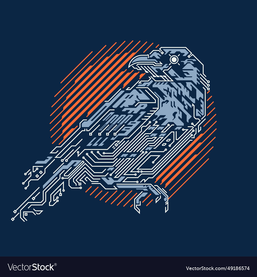 Electroniccrow Royalty Free Vector Image - VectorStock