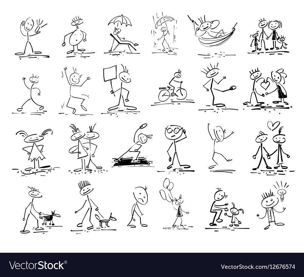 How To Draw Stick Figures Stick Figure Drawing Stick - vrogue.co