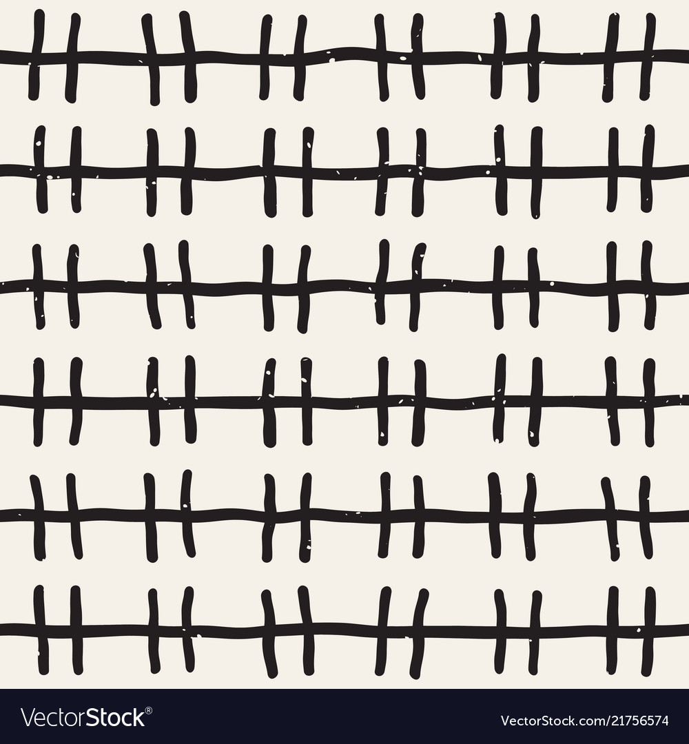 Hand drawn lines seamless grungy pattern abstract vector image Hand drawn lines seamless grungy pattern abstract