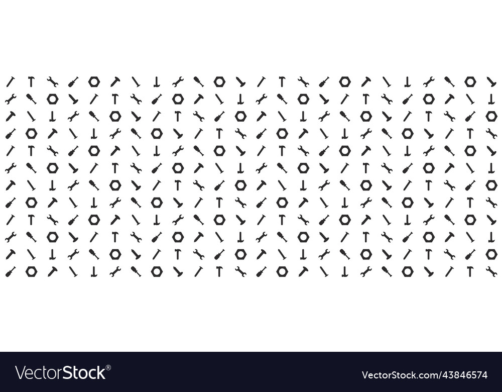 Hand Drawn Tool Seamless Pattern