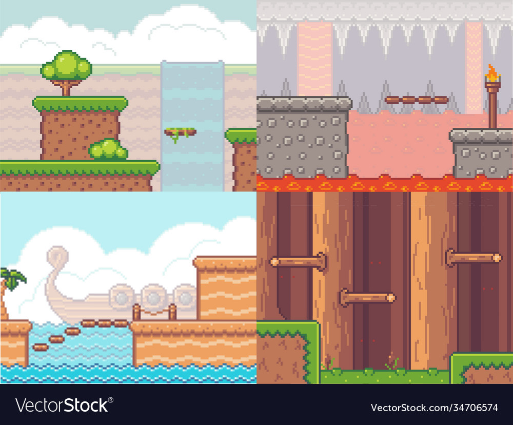 Location pixel game interface design
