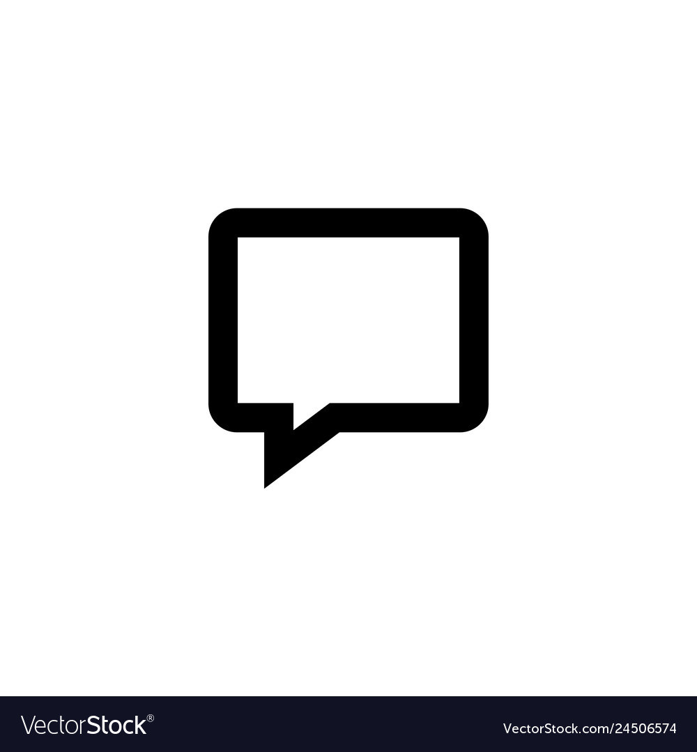 Message icon dialog sign vector image Message icon dialog sign