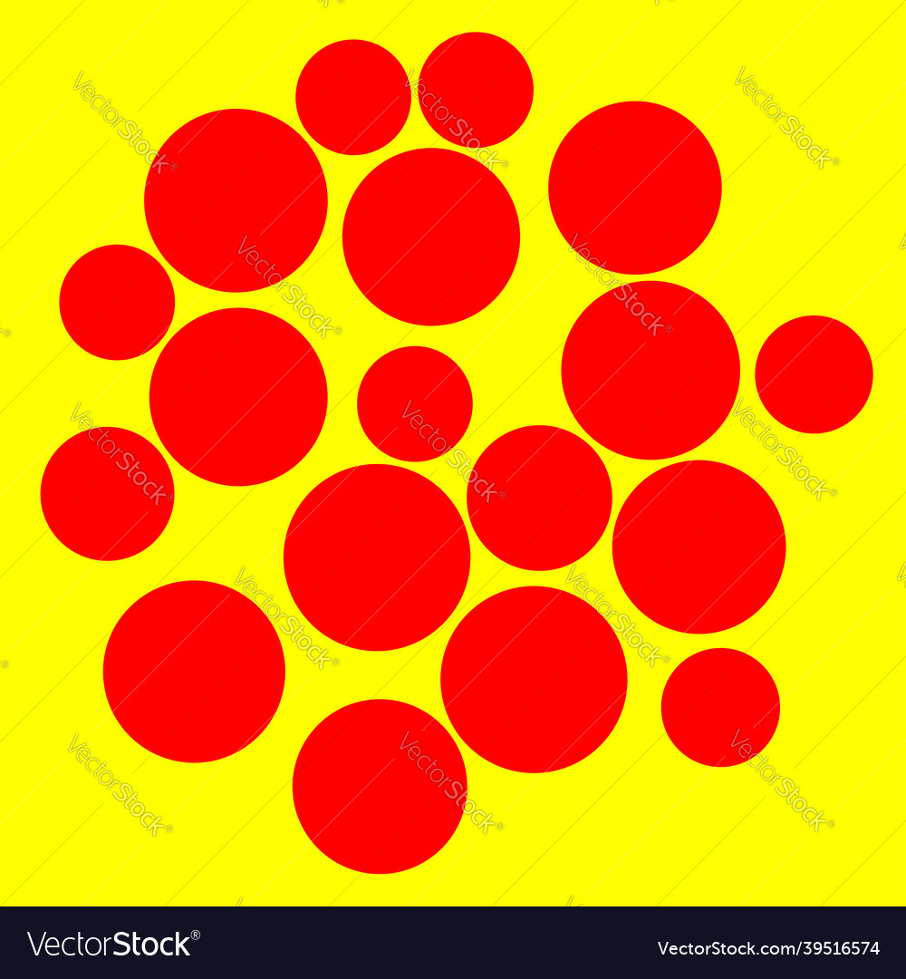 Pop art random dots circles pointillist vector image Pop art random dots circles pointillist