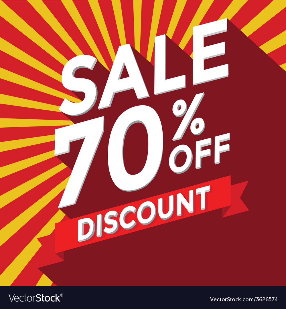 Sale 70 Persent Off Discount Royalty Free Vector Image sale-70-persent-off-discount-royalty-free-vector-image