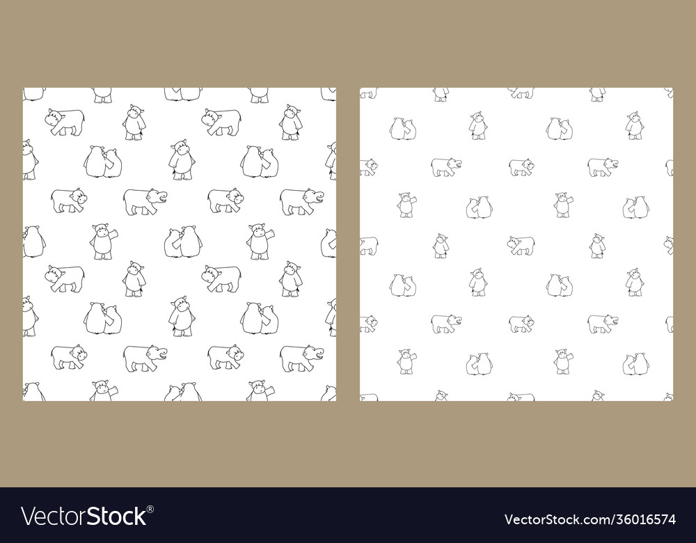 Set two images with different spaces between vector image Set two images with different spaces between