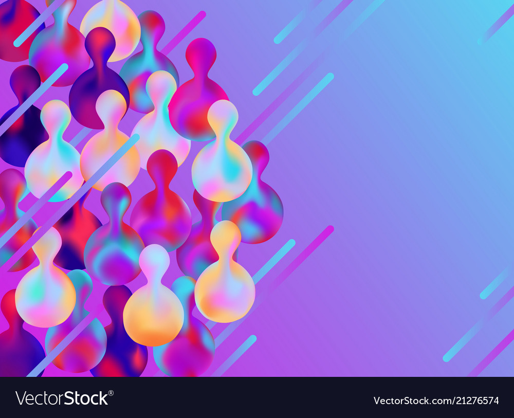 Trendy vibrant gradient background template