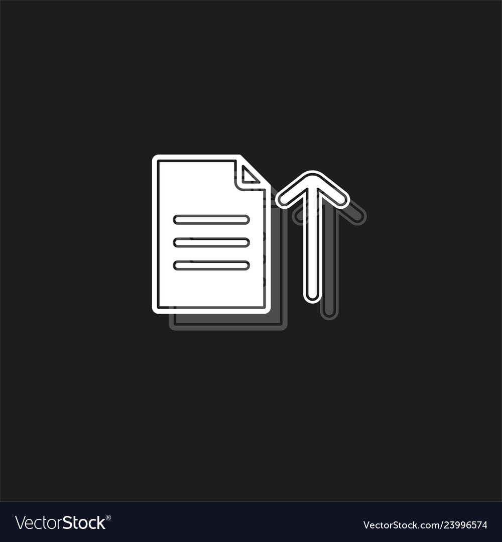 Upload file icon - document symbol