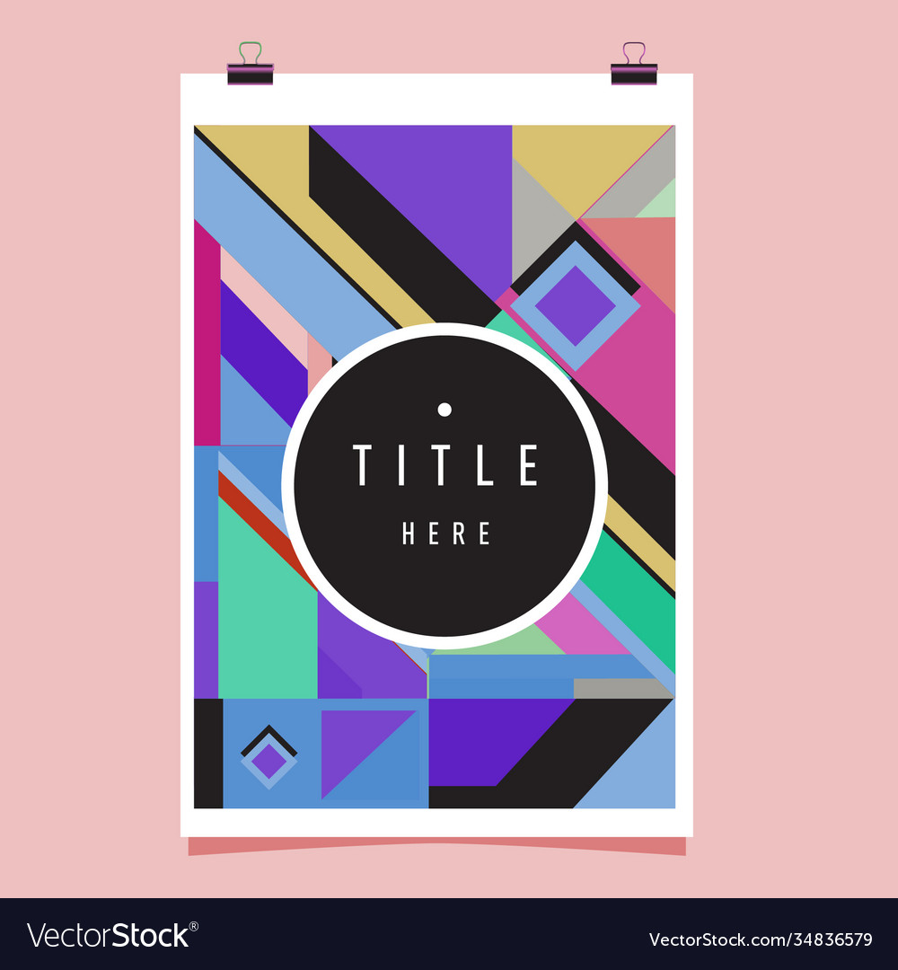 Abstract colorful geometric pattern background
