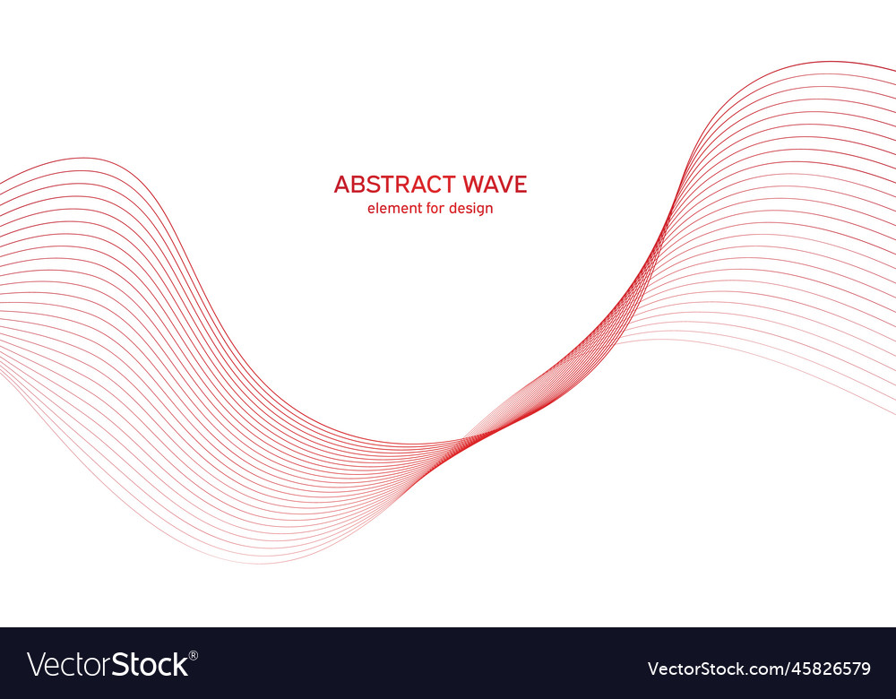 Abstract colorful wave element for design