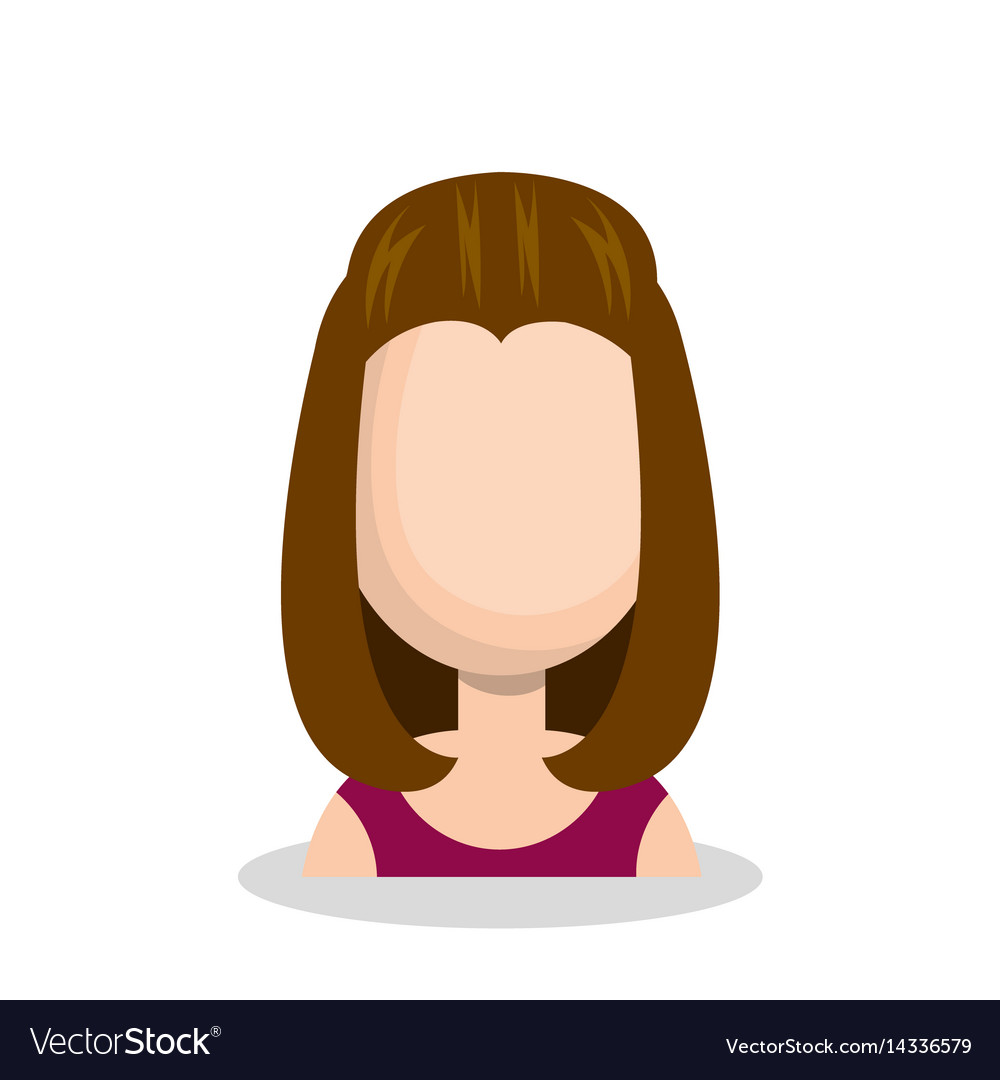 Default Female Avatar Profile Icon, Social Media Chatting Online