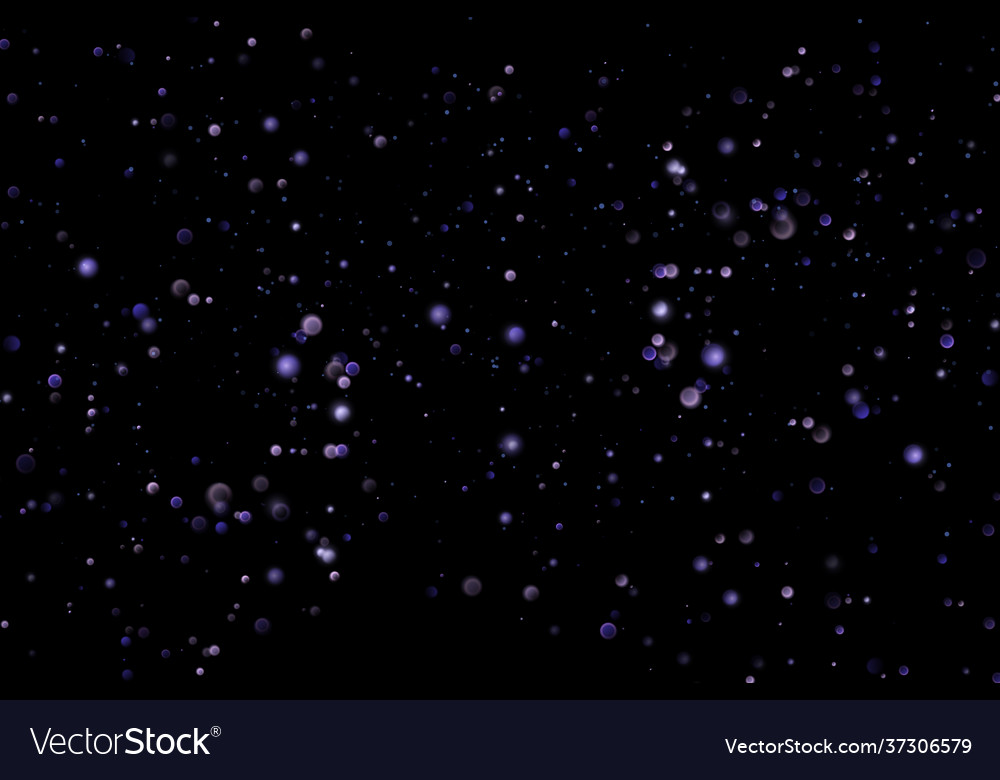 Blue shining background with stars and blurry