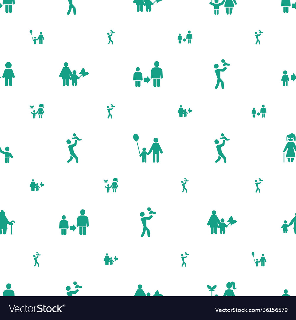 Dad icons pattern seamless white background
