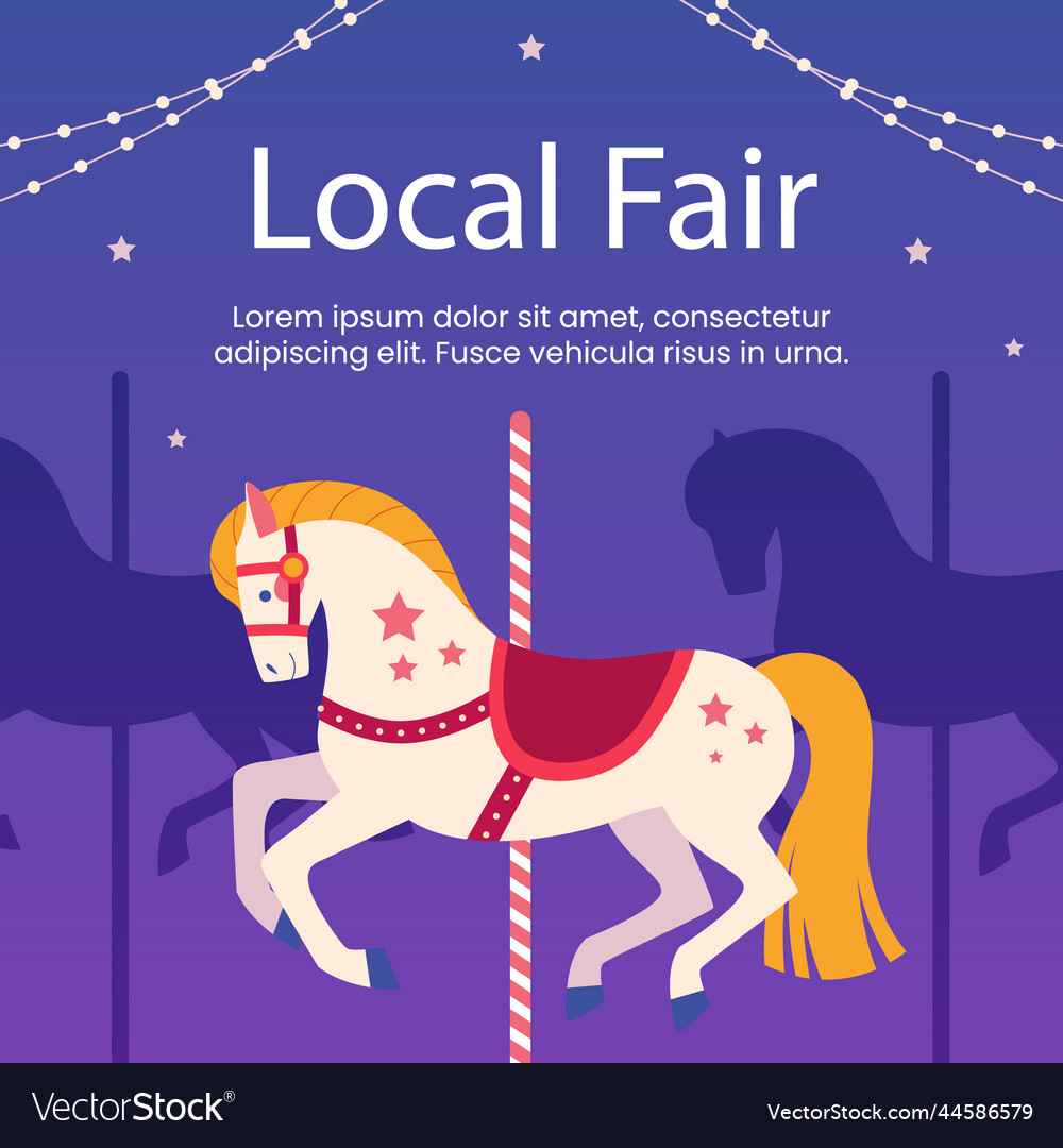 Flat local fair posts set