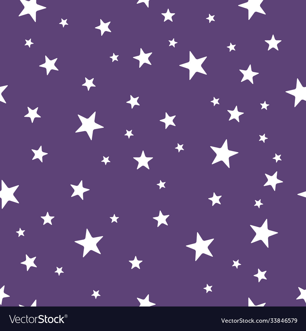 Modern star seamless color pattern design vector image Modern star seamless color pattern design