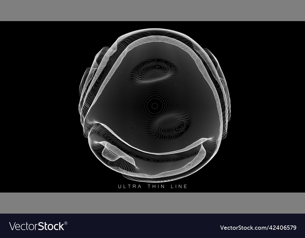 Ultra thin line fluid geometry dynamic