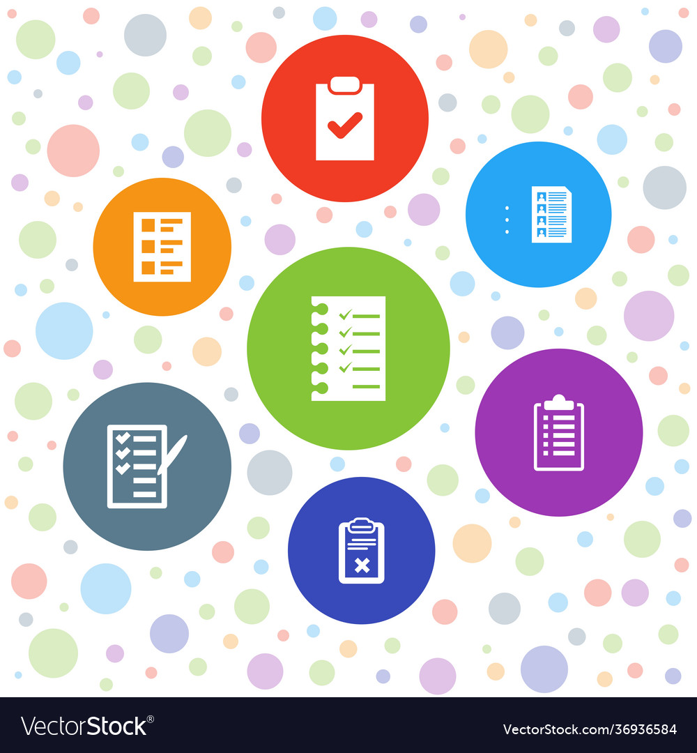 7 checkbox icons