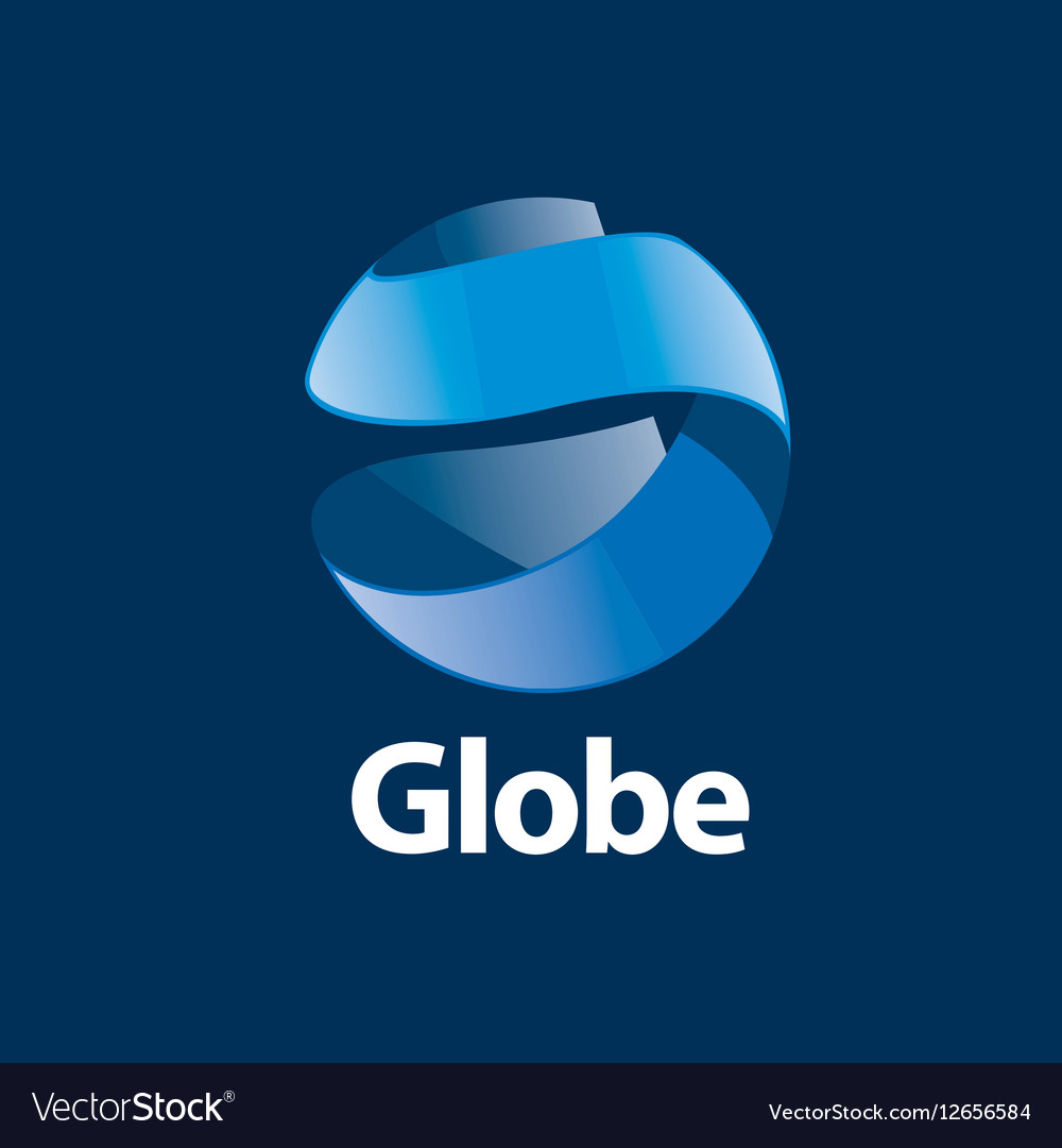 Abstract logo globe Royalty Free Vector Image - VectorStock