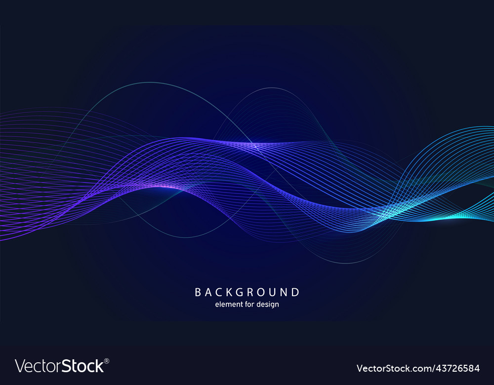 Abstract wave background element for design vector image Abstract wave background element for design