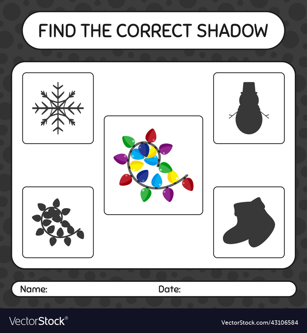 Finden Sie die richtigen Schatten Spiel mit String Licht